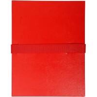 Exacompta Dokumentenmappe 2645E DIN A4 Rot Vinylbeschichtetes Papier 24 x 32 cm 10 Stück