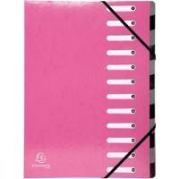 Exacompta Ordnungsmappe 53928E DIN A4 Pink Vinylbeschichtetes Papier 24,5 x 32 cm 6 Stück