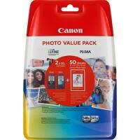 Canon PG-540XL/CL-541XL Original Tintenpatrone 5222B014 Schwarz, cyan, magenta, gelb 2 Stück Multipack