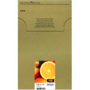 Epson 33 Original Tintenpatrone C13T33374510 Schwarz, Fotoschwarz, Cyan, Magenta, Gelb Multipack 5 Stück
