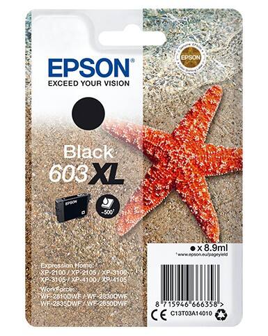 Epson 603XL Original Tintenpatrone C13T03A14010 Schwarz