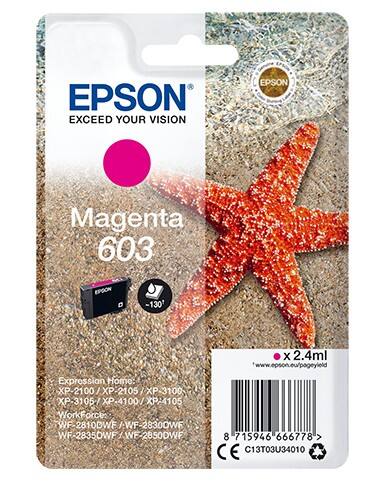 Epson 603 Original Tintenpatrone C13T03U34010 Magenta
