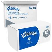 Kleenex Ultra Falthandtücher Z-falz Weiß 3-lagig 6710 15 Stück à 96 Blatt