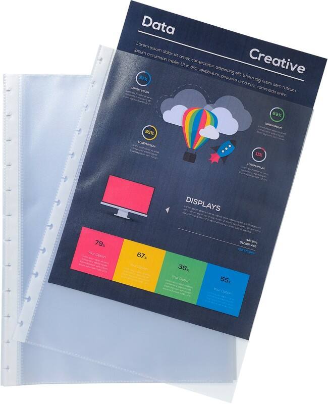 Exacompta Ersatzhüllen 86001E Transparent 100 Stück