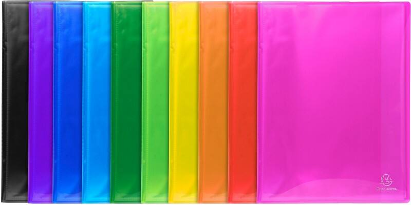 Exacompta Präsentationsmappe Iderama 85570E Farbig Sortiert Polypropylen 12 Stück