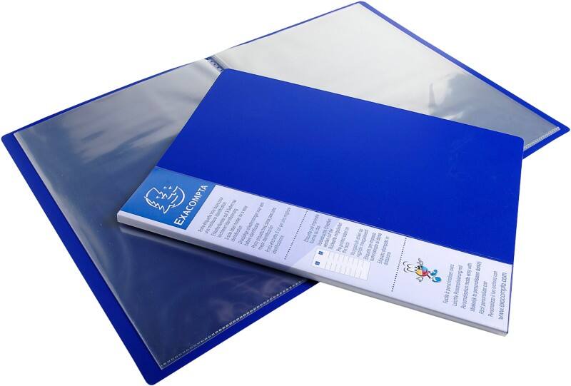 Exacompta Präsentationsmappe Up Line 88102E Blau Polypropylen 20 Stück