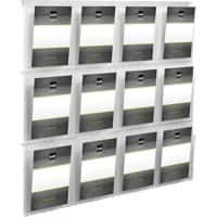 helit The Placativ DIN A4 Prospekthalter Wandmontiert Glasklar H6811102 113,6 x 5,4 x 97,8 cm