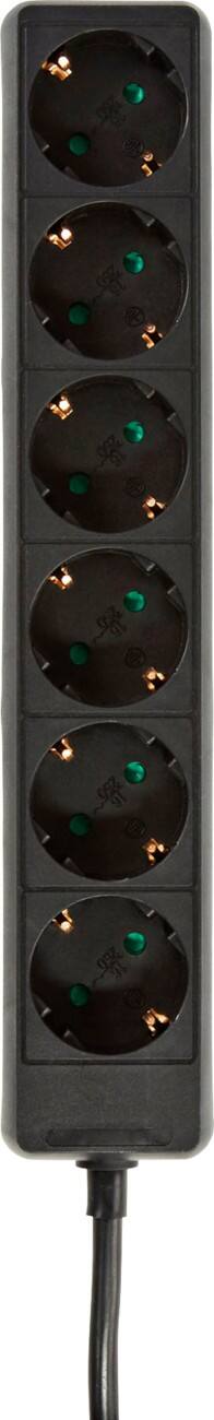 Nedis Steckdosenleiste 6-fach 3,0 m Schwarz