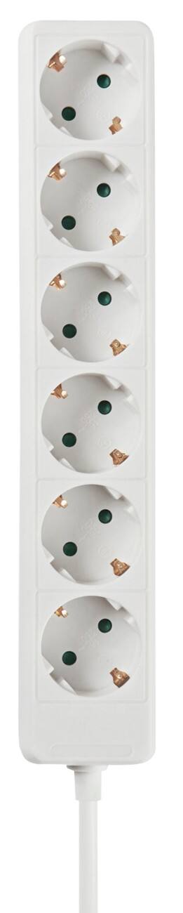 Nedis Steckdosenleiste 6-fach 3,0 m Weiß