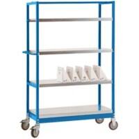 Manuflex VARIMOBIL Mobiler Etagenwagen 3 Fachböden 250 kg 600 x 1.030 x 1.250 mm Brillantblau