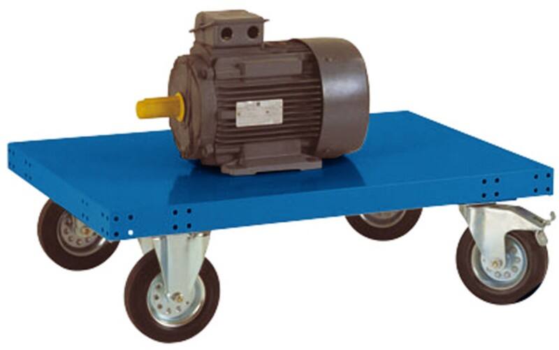 Manuflex Plattformwagen TRANSOMOBIL Brillantblau 540 x 863 mm