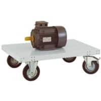 Manuflex Plattformwagen TRANSOMOBIL für 400 Kg Lichtgrau 840 x 1.513 mm