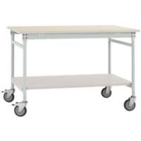 Manuflex Basis Mobiler Beistelltisch UDL 750 x 500 x 850 mm