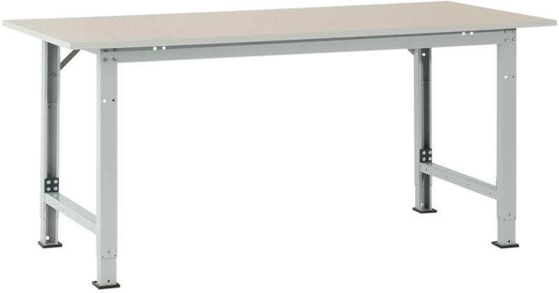 Manuflex Stationär Packtisch PACKPOOL Hellgrau 2.000 x 800 x 1.022 mm