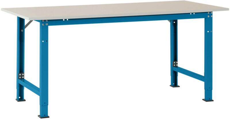 Manuflex Stationär Packtisch PACKPOOL Brillantblau 2.000 x 800 x 1.022 mm