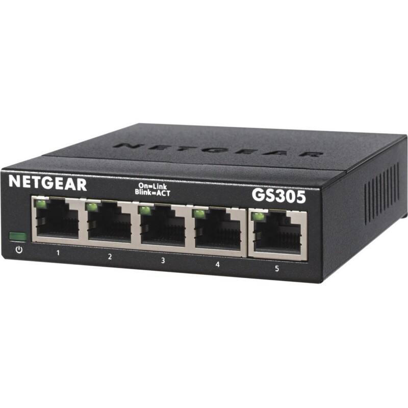 NETGEAR Switch GS305-300PES 5 x Gigabit Ethernet