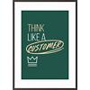 Paperflow Wandbild "Think like a customer" 300 x 400 mm
