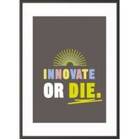 Paperflow Wandbild "Innovate or die" 600 x 800 mm