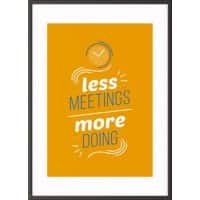 Paperflow Wandbild "Less meetings more doing" 600 x 800 mm