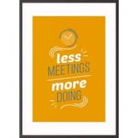 Paperflow Wandbild "Less meetings more doing" 300 x 400 mm