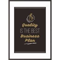 Paperflow Wandbild "Quality is the best business plan" 400 x 500 mm