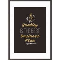 Paperflow Wandbild "Quality is the best business plan" 420 x 594 mm