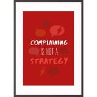 Paperflow Wandbild "Complaining is not a strategy" 297 x 420 mm