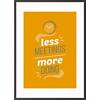 Paperflow Wandbild "Less meetings more doing" 500 x 700 mm