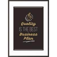 Paperflow Wandbild "Quality is the best business plan" 500 x 700 mm