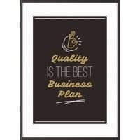 Paperflow Wandbild "Quality is the best business plan" 210 x 297 mm