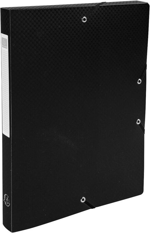 Exacompta OpaK Archivbox 59681E A4 PP (Polypropylen) 25 (B) x 33 (H) cm Schwarz 2,5 cm 8 Stück