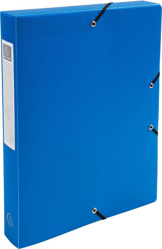 Exacompta OpaK Archivbox 59782E A4 PP (Polypropylen) 25 (B) x 33 (H) cm Blau 4,0 cm 8 Stück