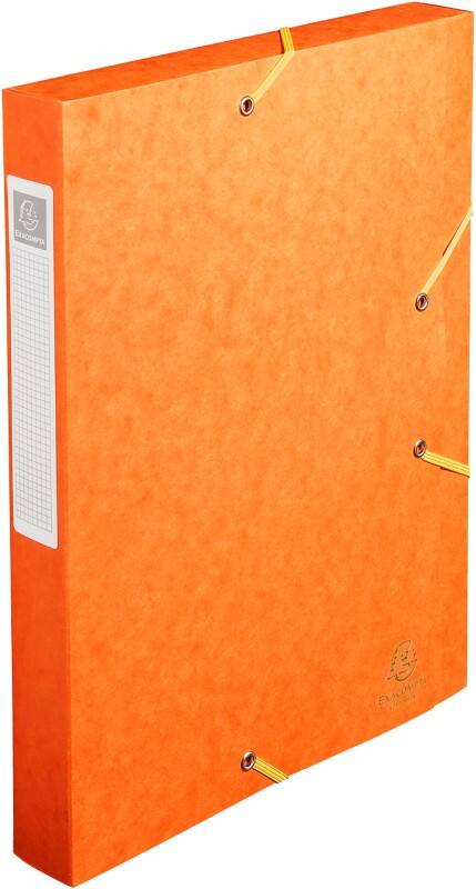 Exacompta Archivbox 14017H A4 Karton 25 (B) x 33 (H) cm Orange 4,0 cm 10 Stück