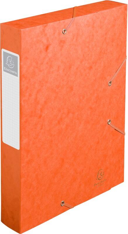 Exacompta Archivbox 16017H A4 Karton 25 (B) x 33 (H) cm Orange 6,0 cm 10 Stück