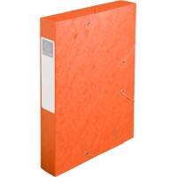 Exacompta Archivboxen 16017H DIN A4 Orange Beschichteter Manila Karton 25 x 33 cm 10 Stück