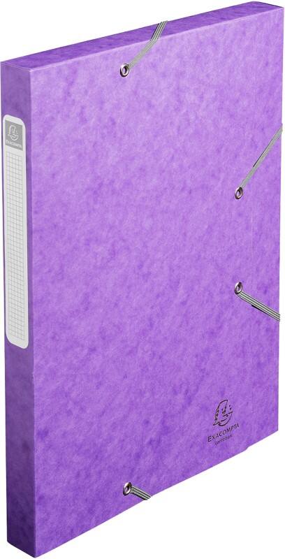 Exacompta Archivbox 18515H A4 Karton 25 (B) x 33 (H) cm Violett 2,5 cm 25 Stück