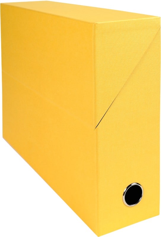Exacompta Archivbox 89529E A4 Pappkarton 9,5 (B) x 34,5 (T) x 26 (H) cm Gelb 9,0 cm 5 Stück