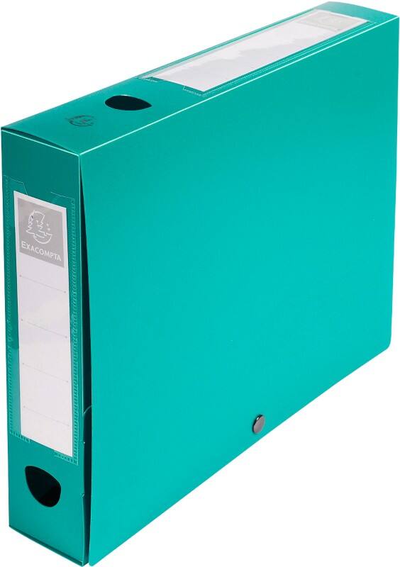 Exacompta Büro Archivbox 59633E A4 PP (Polypropylen) 2,5 (B) x 3,3 (H) cm Grün 6,0 cm 10 Stück