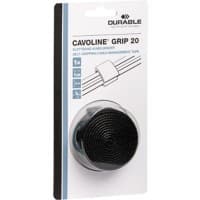 DURABLE Klett-Kabelbinder CAVOLINE Grip 20 Schwarz