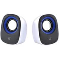 ewent Tragbarer Stereo-Lautsprecher EW3513 Weiß, Schwarz, Blau