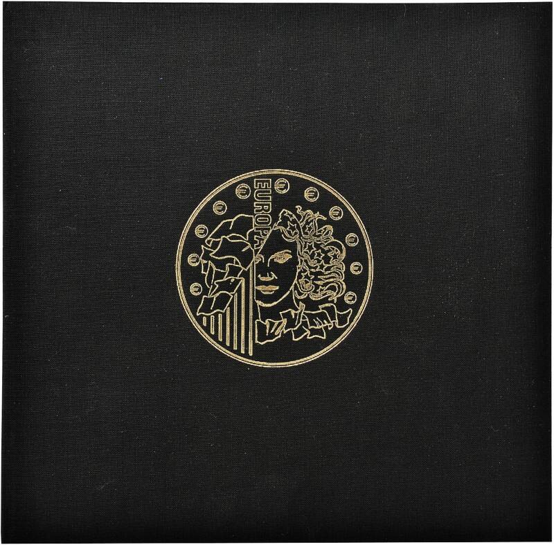 Münzalbum 24,5x25cm Schwarz 5 Seiten x 43 Fächer