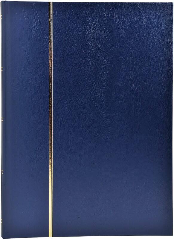 Exacompta Briefmarkenalbum 22,5 x 30,5 cm Blau 48 Seiten