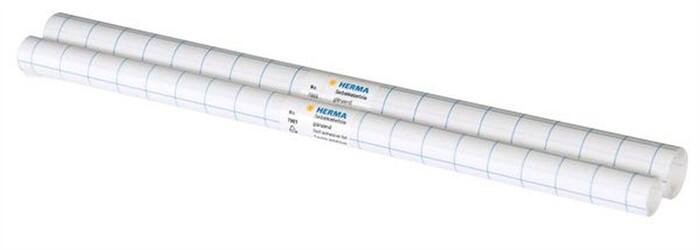 HERMA selbstklebende Buchschutzfolie 7015 Transaprent Kariert 40 cm