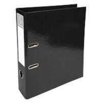 Exacompta Ordner A4 70 mm Schwarz 2 Ringe 53621E Manilakarton Hochformat 10 Stück