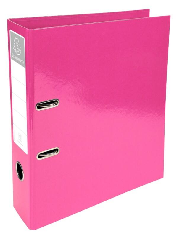 Exacompta Iderama Breit Ordner A4 70 mm Rosa 2 Ringe 53624E Pappkarton Glänzend Hochformat  10 Stück