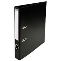 Exacompta PremTouch Ordner A4 50 mm Schwarz 2 Ringe 53541E Pappkarton, PVC (Polyvinylchlorid) Hochformat 10 Stück