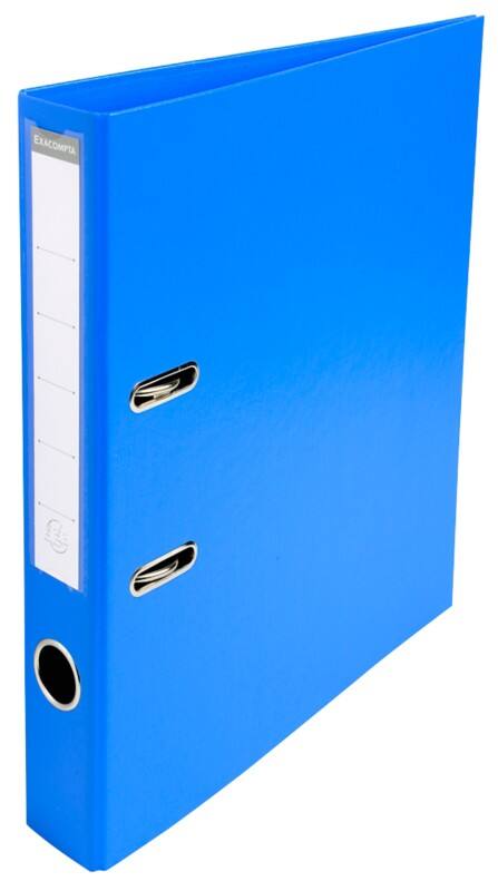 Exacompta Prem Touch Ordner Schmal A4 50 mm Blau 2 Ringe 53542E Kunststoff Hochformat 10 Stück