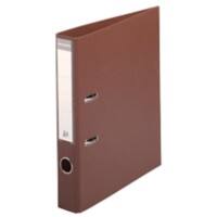 Exacompta Prem Touch Schmal Ordner A4 50 mm Braun 2 Ringe 53546E Pappkarton, PP (Polypropylen) Hochformat 10 Stück