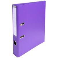 Exacompta PremTouch Ordner A4 50 mm Violett 2 Ringe 53557E Pappkarton, PVC (Polyvinylchlorid) Hochformat 10 Stück