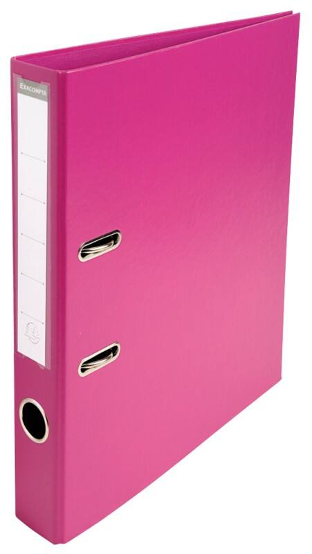 Exacompta Prem Touch Schmal Ordner A4 50 mm Fuchsia 2 Ringe 53547E Kunststoff Hochformat  10 Stück